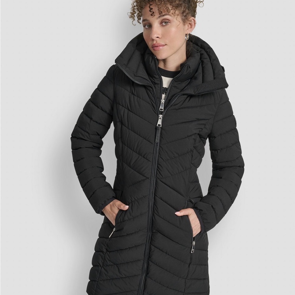 DKNY Black Puffer Jacket